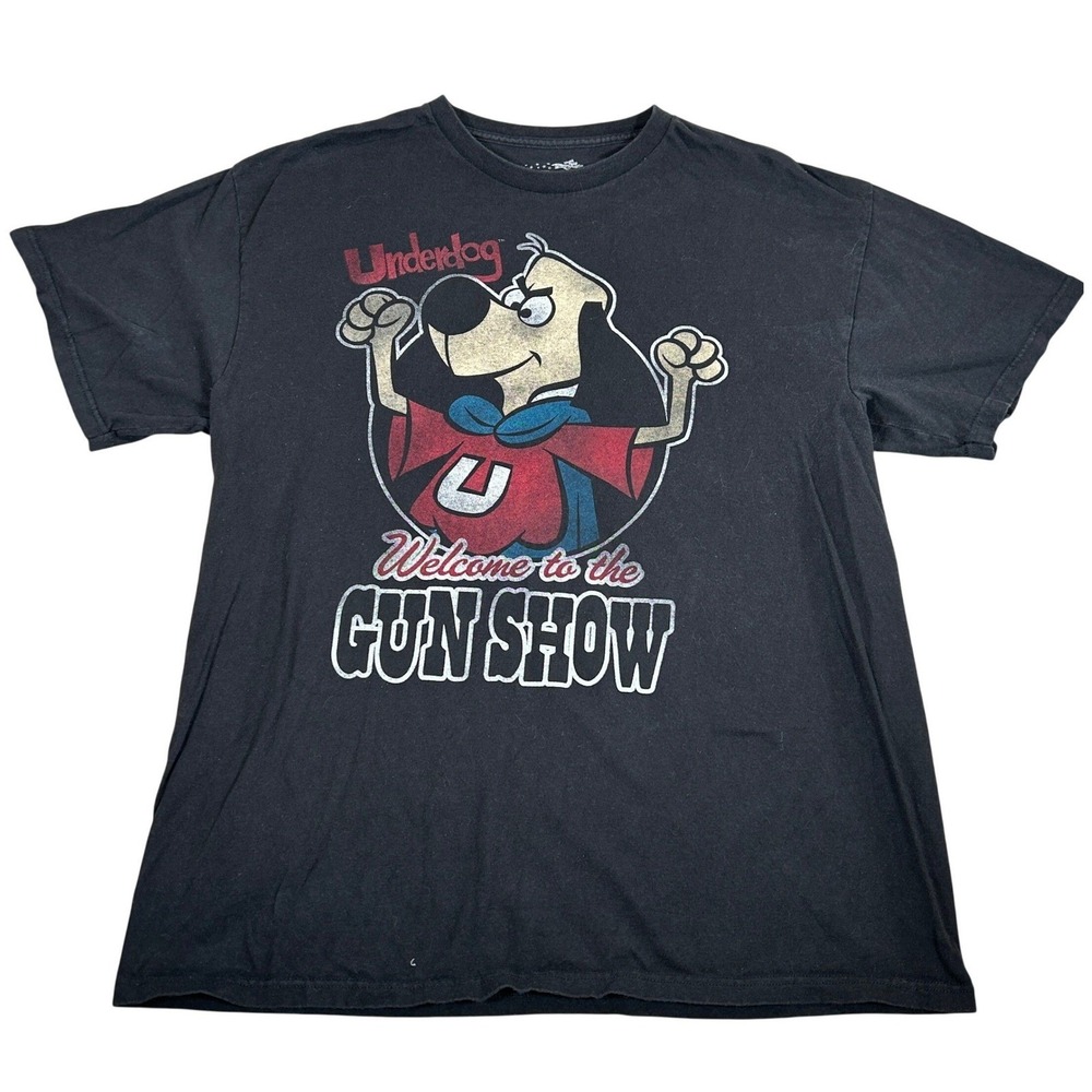 Underdog Welcome to the Gun Show Mens XL Black Graphic T-Shirt Mad Engine 2011